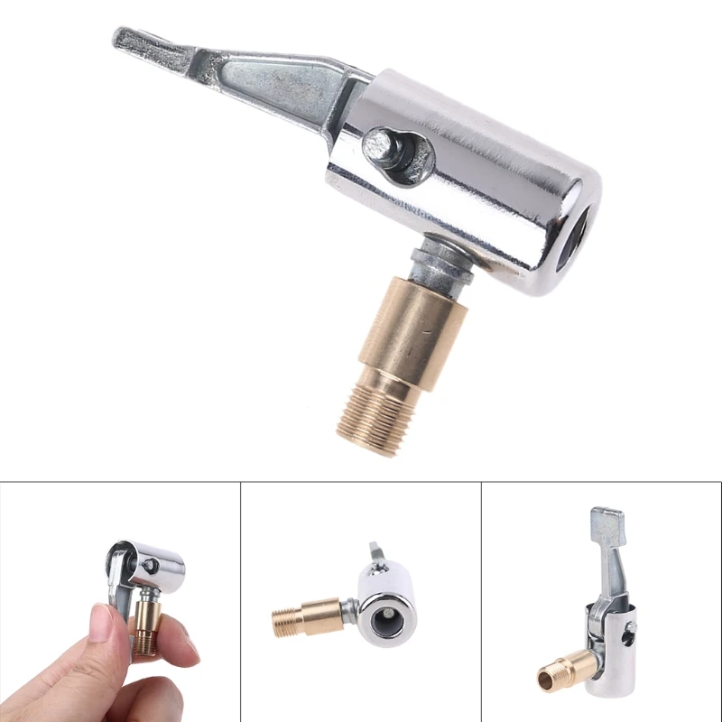 Portable Tire Nozzle Clamp Inflatable Pump Connector Car Tire Air Chuck Inflator Compressor Can Be Deflated Valve Adapter