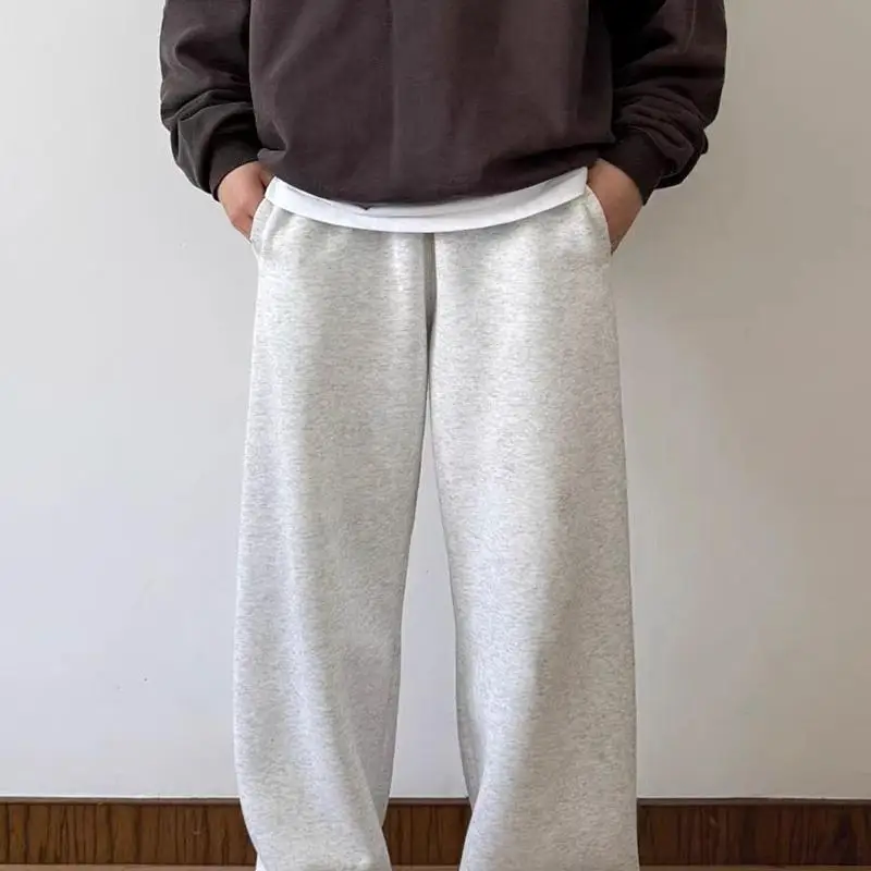 

Американские тяжелые хлопковые спортивные повседневные мужские и женские прямые брюки, модные свободные и универсальные спортивные штаны для пар