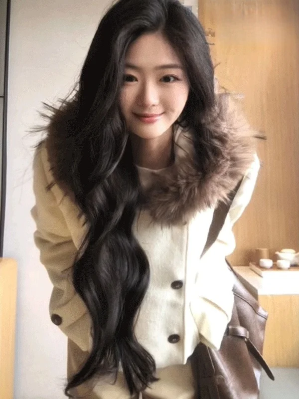 

Ретро шерстяное пальто женское двубортное, мягкое, модное, осенне-зимнее, с капюшоном, в корейском стиле