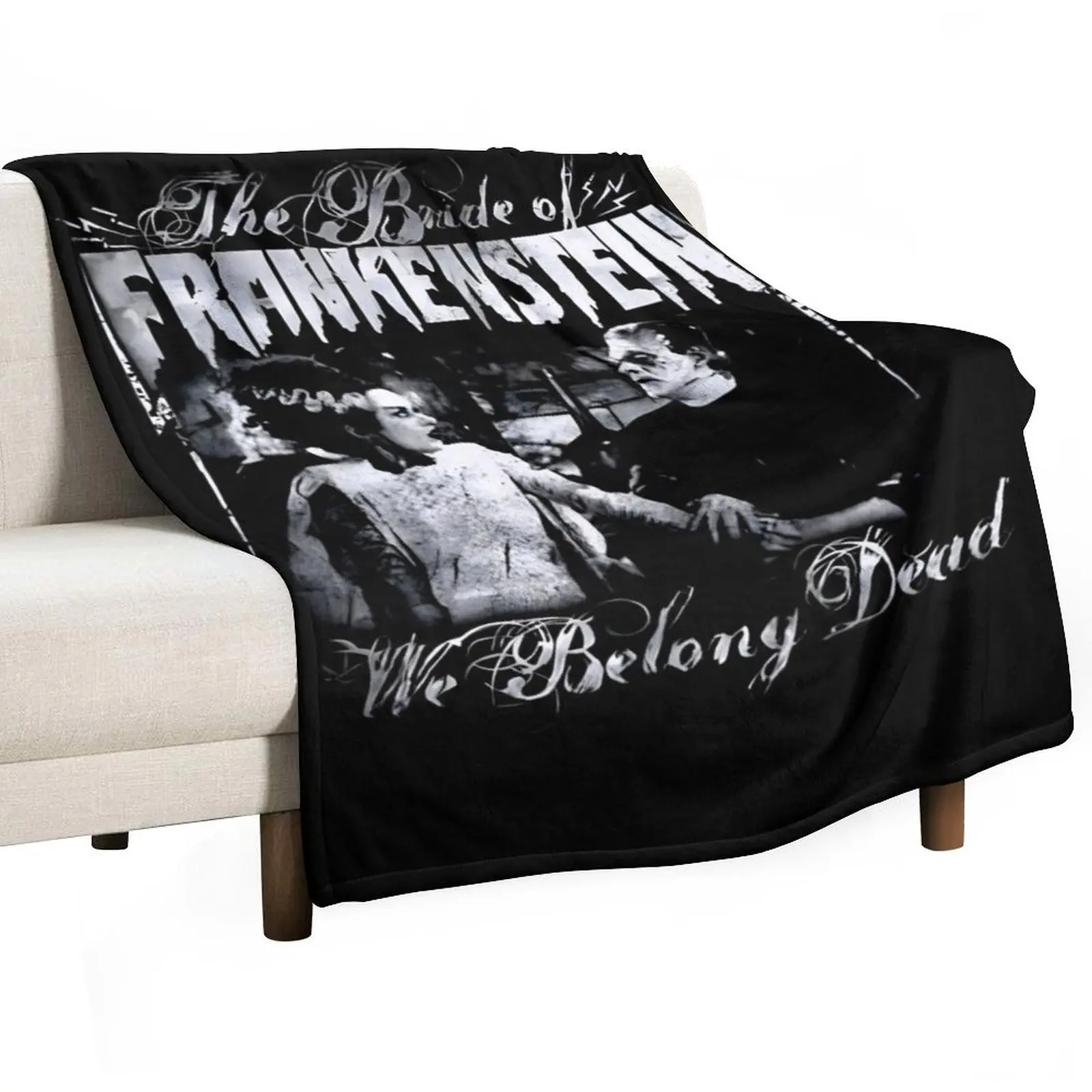 

Bride Of Frankenstein retro Throw Blanket Soft Plaid Decorative Sofa For Decorative Sofa Summer Beddings Blankets