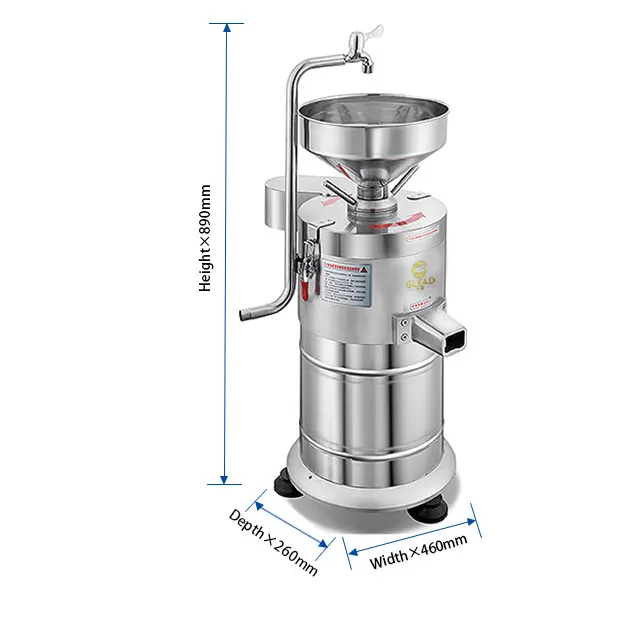 Stainless Steel 35kg/h Slag Separated Soyabean Grinder Soyabean Milk Machine