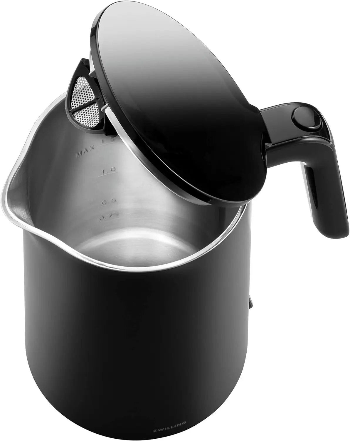 ZWILLING Enfinigy Cool Touch 1.5-Liter Electric Kettle, Cordless Tea Kettle & Hot Water, Black