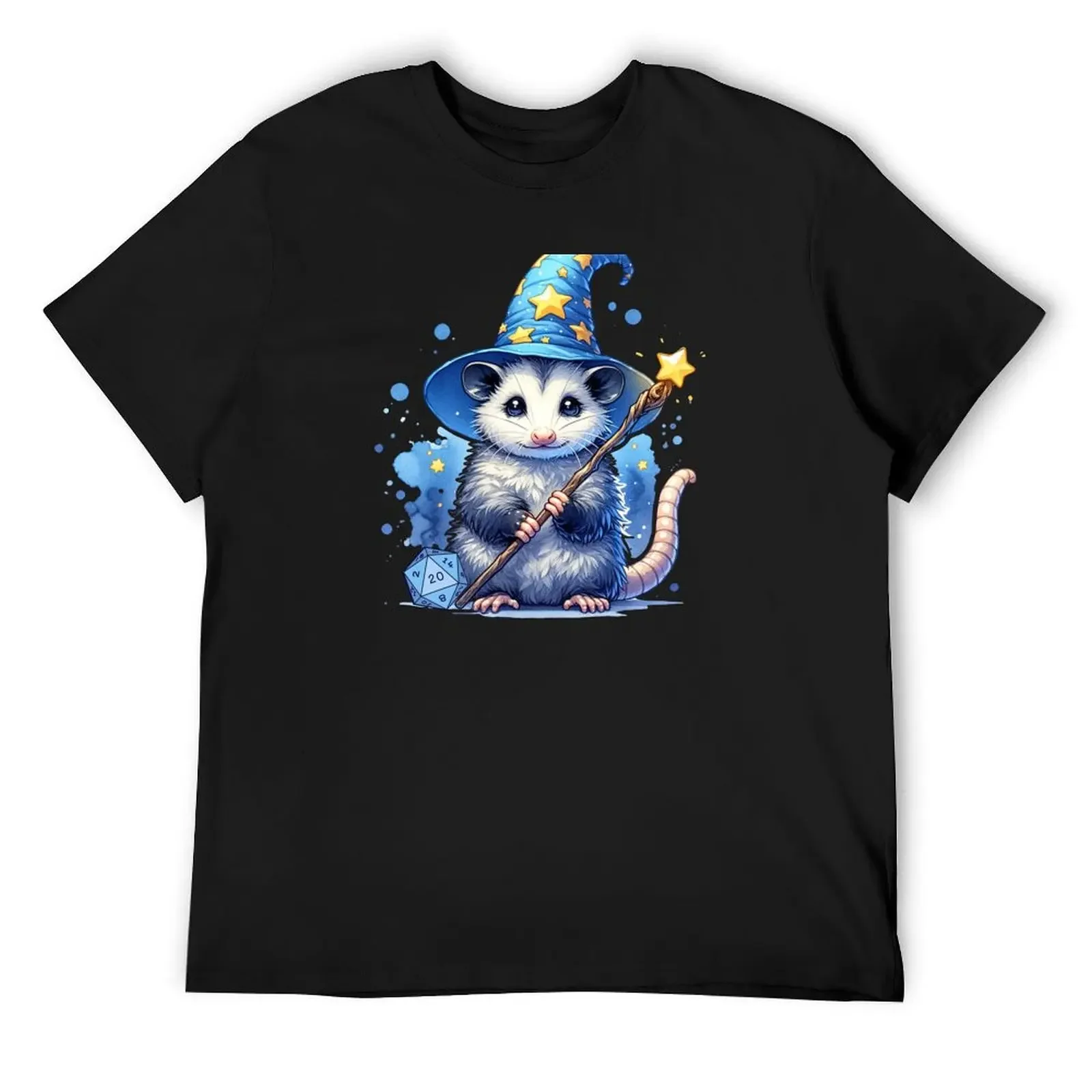 

Opossum wizard: Cute Dnd Opossum Wizard class, dnd nursery, dnd baby T-Shirt man clothes mens tall t shirts