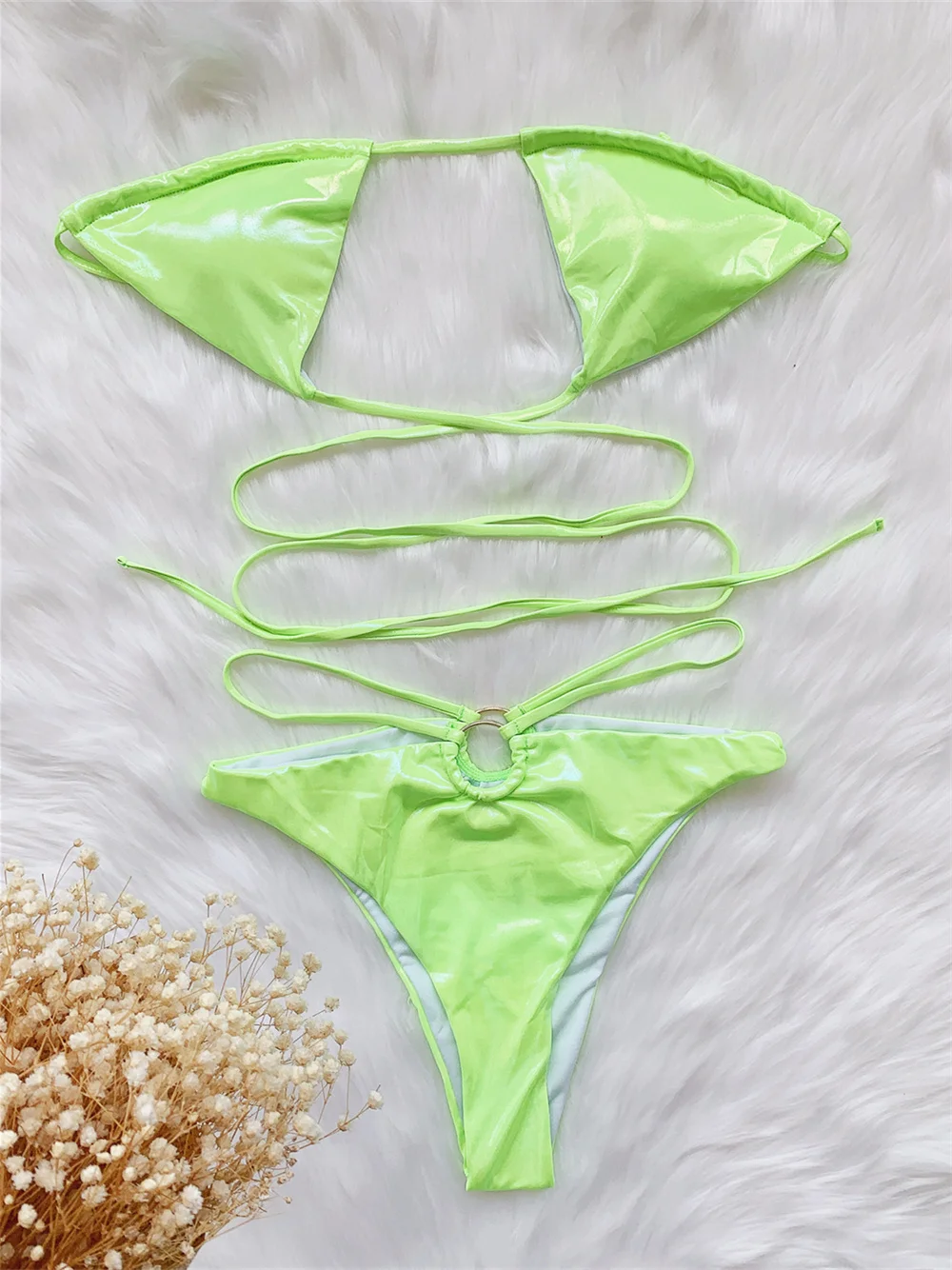 Micro String Extrem Bikini sin espalda traje de baño Bandeau traje de baño Sexy mujeres Brazili ropa de playa Y2K trajes de baño Biquinis Femininos