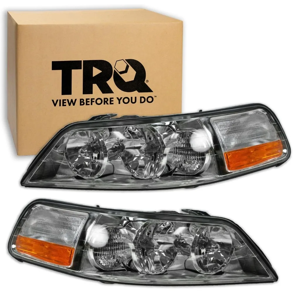 Driver & Passenger Side Headlight Assembly Set Headlights Driver & Passenger Side Compatible