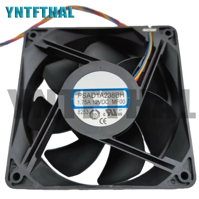 PSAD1A238BH DC 12V 1.75A  7524 120x120x38MM4-Wire Pins Z9MINI Mining Cooling Fan NEW