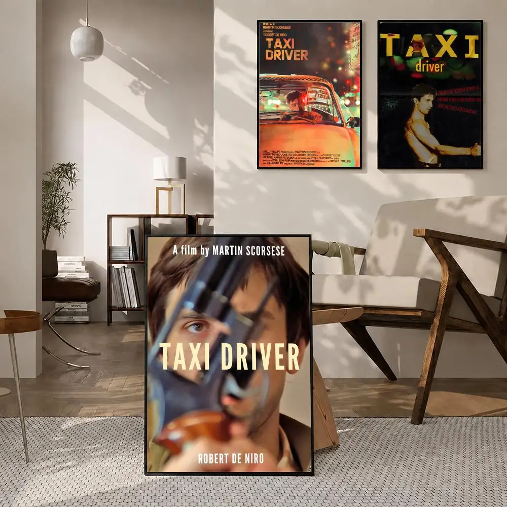 Movie Taxi Driver Poster High-definition  stickers, suitable for bedroom, living room, home decoration