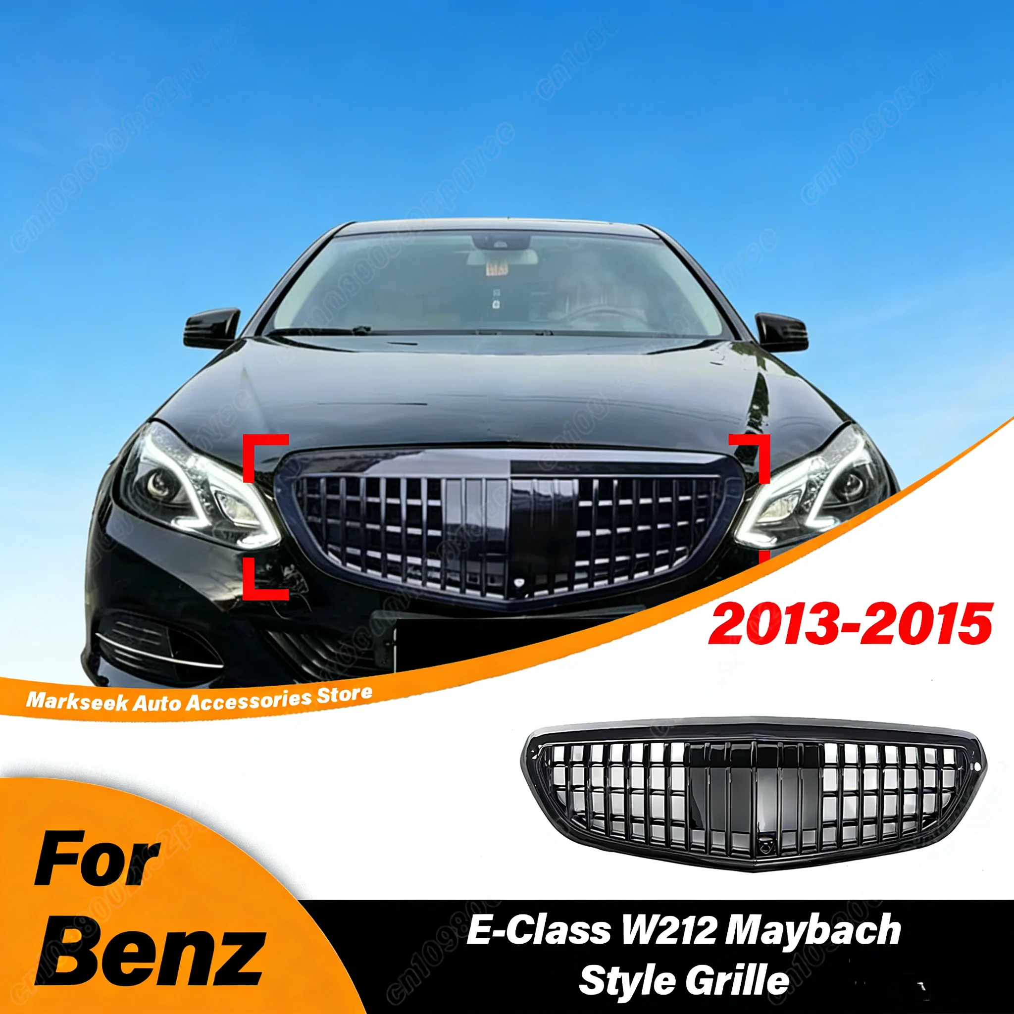 

For Mercedes Benz E-Class W212 2013 2014 2015 Automobile Front Bumper Maybach Radiator Air Intake Grille Body Modification Kit