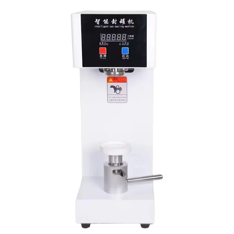 For  Electric Driven Semi-Automatic Beverage Can Sealing Machine Aluminum Can Sealer for Coffee Soda Tin Cup Bottle Foil
