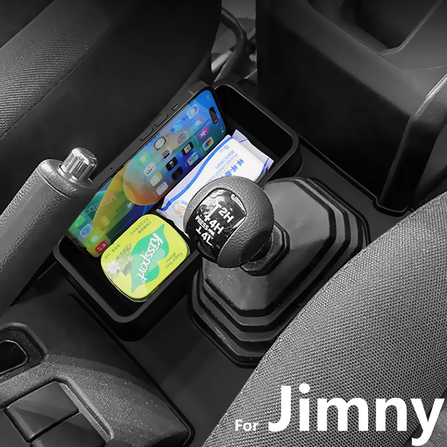 Para suzuki jimny jb64 jb74 2019-2022 2023 2024 2025 console central organizador bandeja engrenagem shifter caixa de armazenamento acessórios para jimny