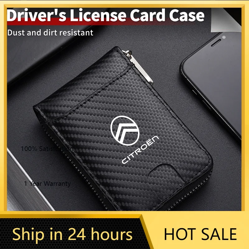 

2026 Hot Car Sticker New Portable Super Slim Soft Wallet Mini Credit Card Purse For Citroen C4 C3 C5 C1 C2 Berlingo Celysee Cact