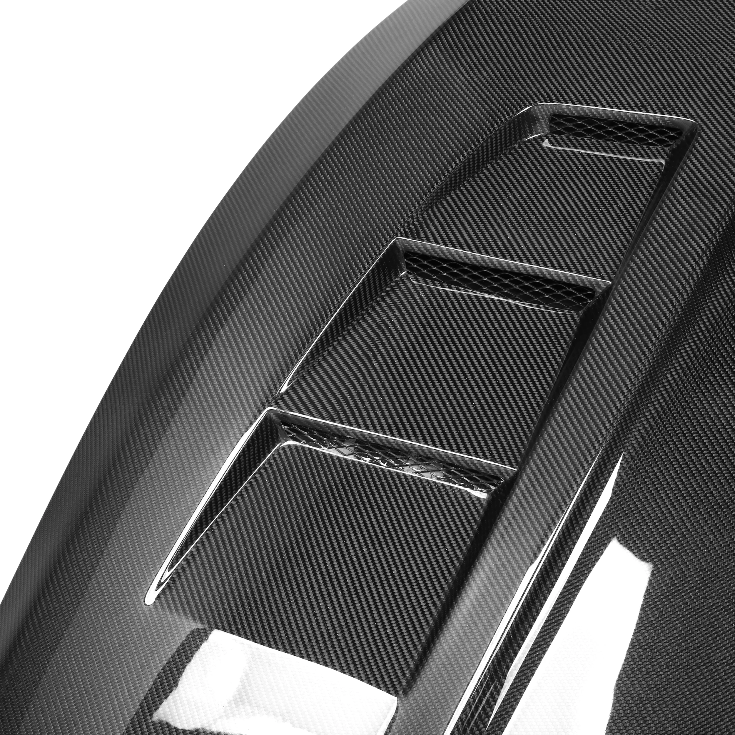 غطاء غطاء المحرك الأمامي من ألياف الكربون طراز DW لغطاء محرك السيارة البديل Q50 Q50L 2014-2020 #5