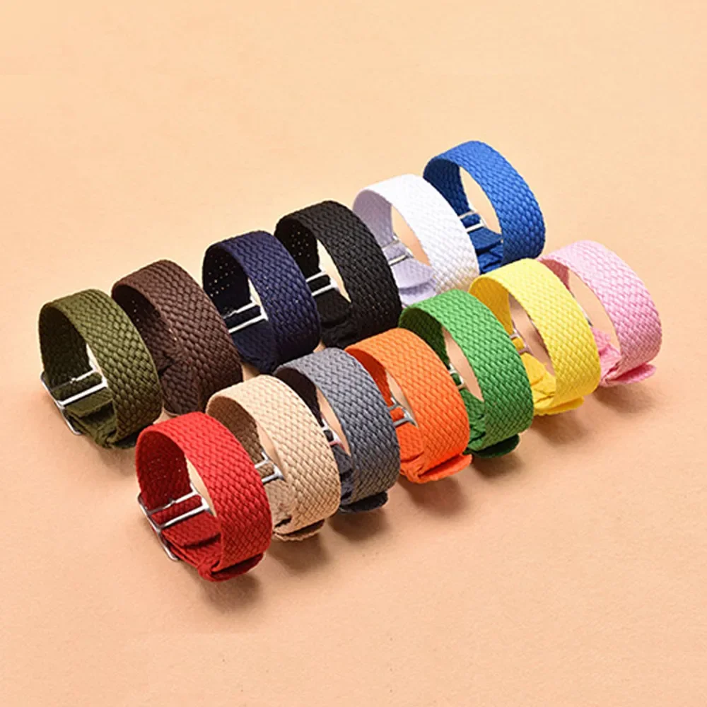 Nylon Strap 14mm 16mm 18mm 20mm 22mm for Perlon Watch Band Women Men Canvas Woven Diving Sports Watchband Bracelet Accessories