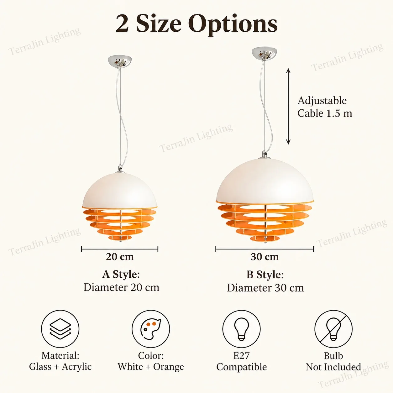 Nordic Bauhaus Sunset Orange Memphis Vintage Pendant Lamp Designer for Restaurant Bar Bedroom Dining Room Balcony Light