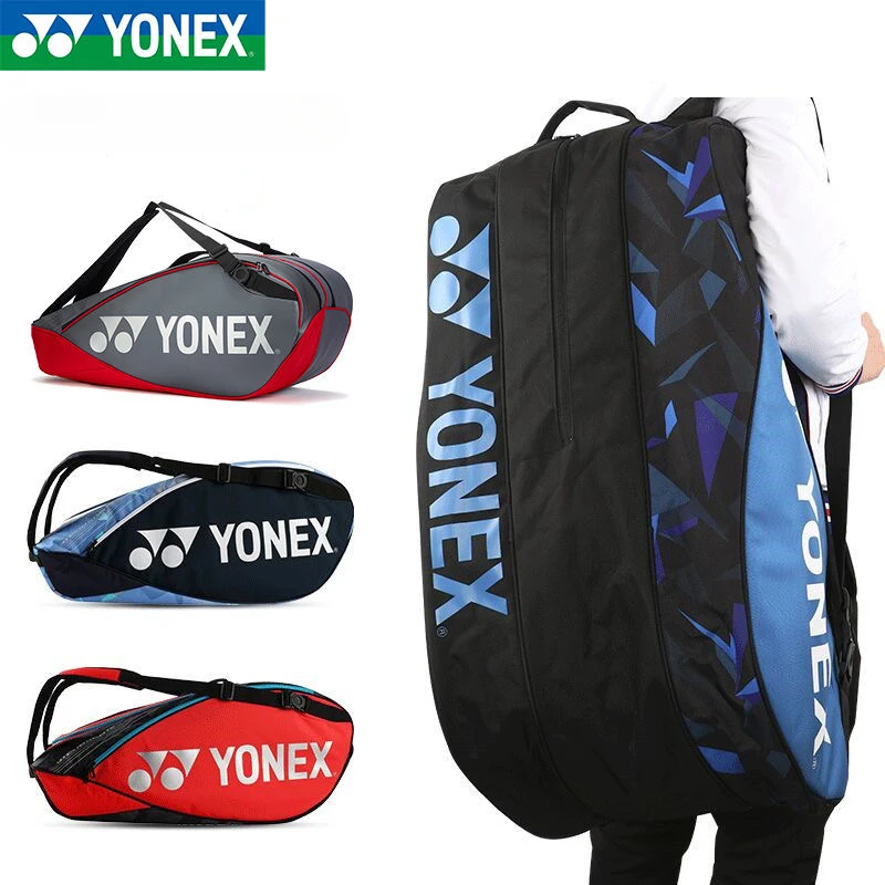 

YONEX Tour Edition Yonex Racket Bag Professional Sports Bag With Independent Shoes Compartment For Women Men For 6 Rackets