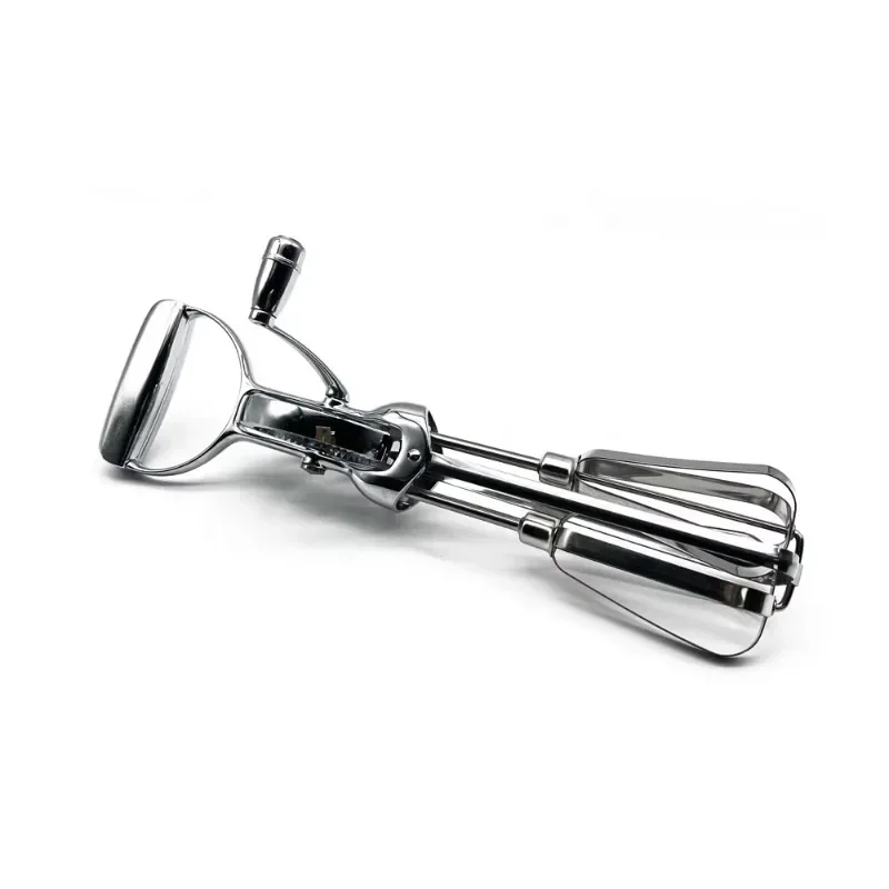 Rotary Egg Beater Kitchen Egg Mixer Stainless Steel Manual Hand Tools Food Blender for Beating Whipping Mixing