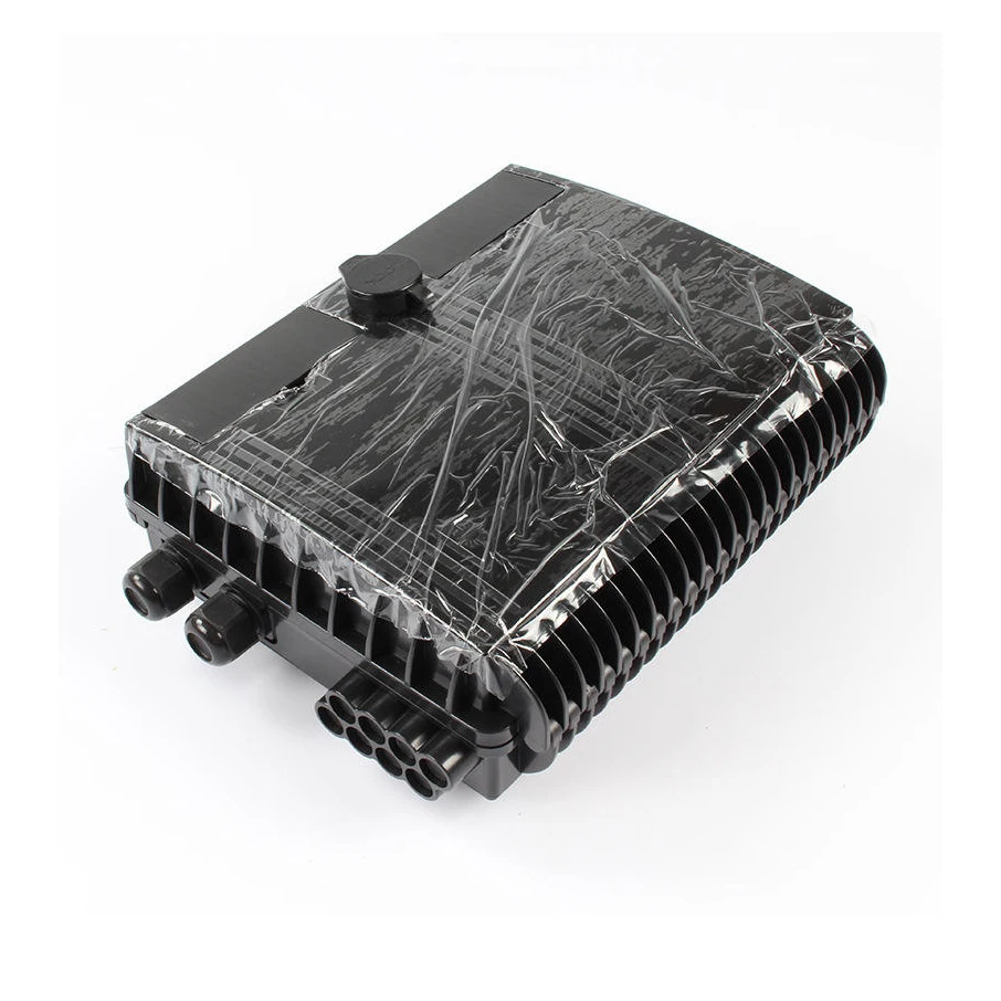 8 port 12 core fiber optic distribution high quality black Ip65 outdoor FTTH box