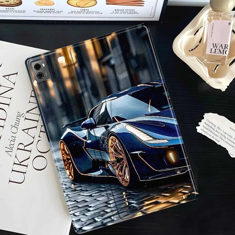 Shiny Black Sports Car Night For Lenovo Xiaoxin Tab Pad K10 K11 Y700 P11 3rd GT Pro Plus Gen Tablet Case Gift Cover