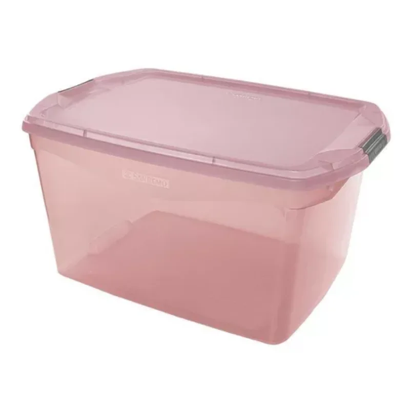 

Organizing Box 68 Liters Translucida Pink 64x44x34 Cm Boxes, Boxes and Baskets Decorative Boxes