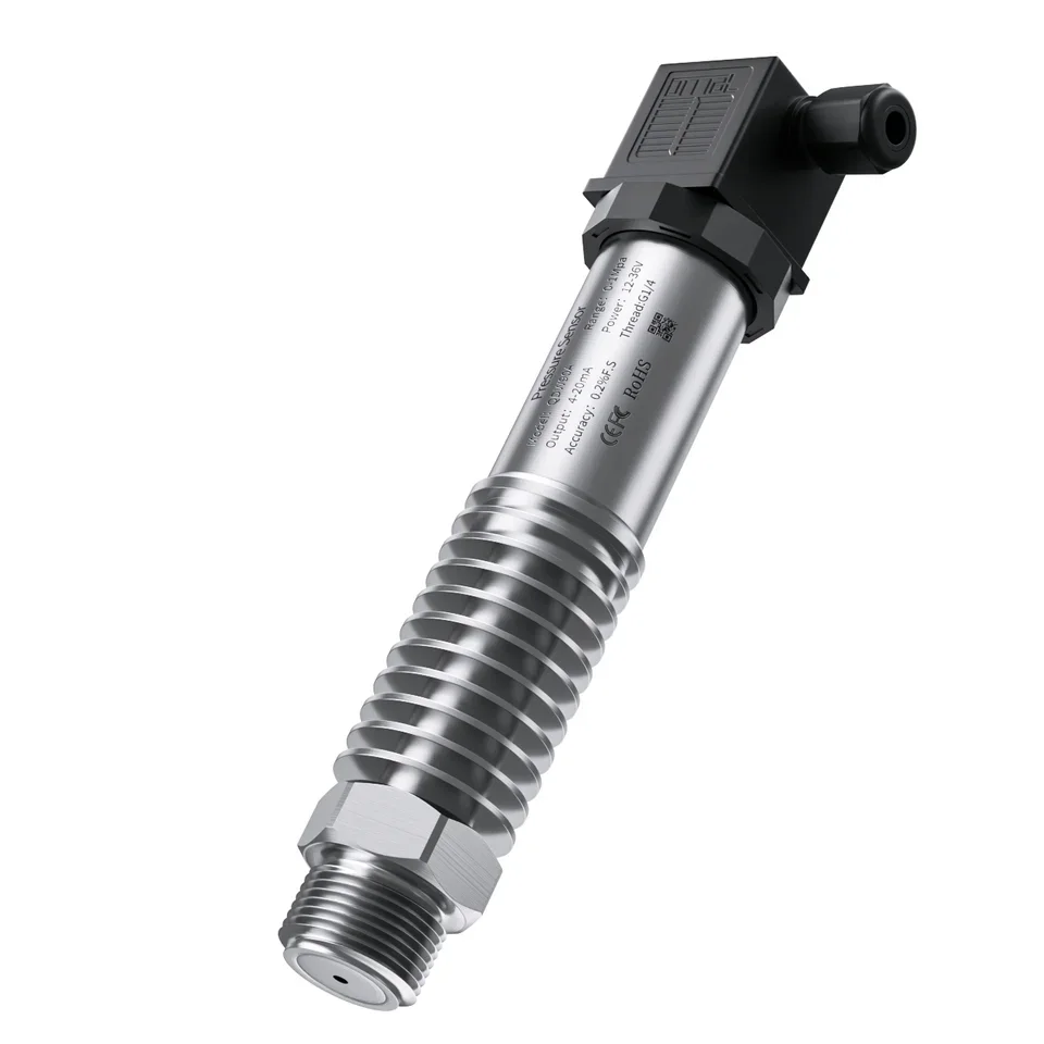 High Temperature 200 Pressure Transmitter 1bar 16bar 25bar 1.6Mpa 4-20mA 0-10V RS485 Sensor Transducer