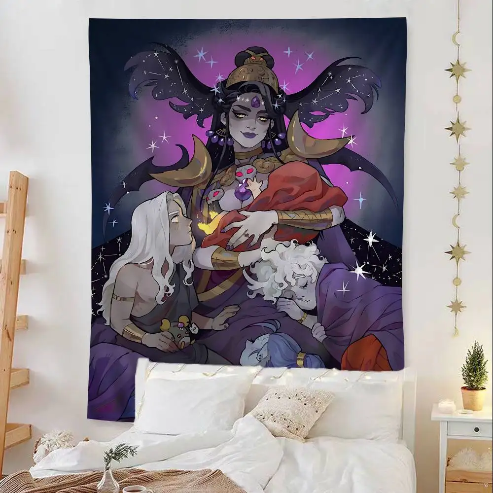 أمين H-Hades نسيج ملون للتعليق على الحائط، مفروشات جدارية بوهيمية، صفائح تعليق على الحائط ماندالا #4