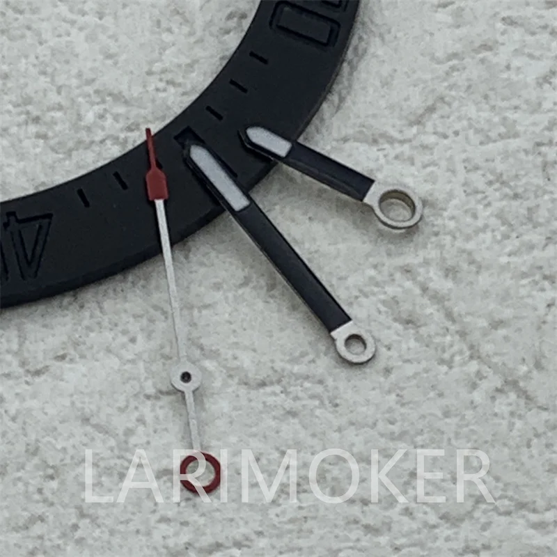 BLIGER Manecillas negras Manecillas verdes superbrillantes con movimiento NH35 NH36 PT5000