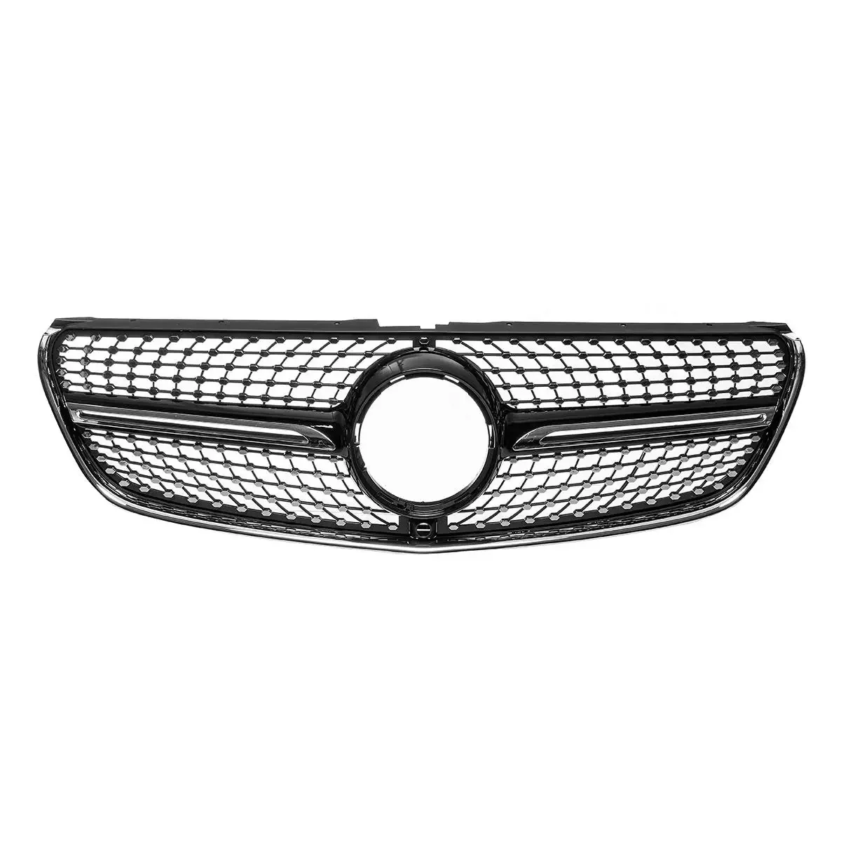 

Diamond Grill Mesh W447 Car Front Grille Grill With Camera For Mercedes For Benz V Class W447 V250 V260 2015-2020 Black / Chrome