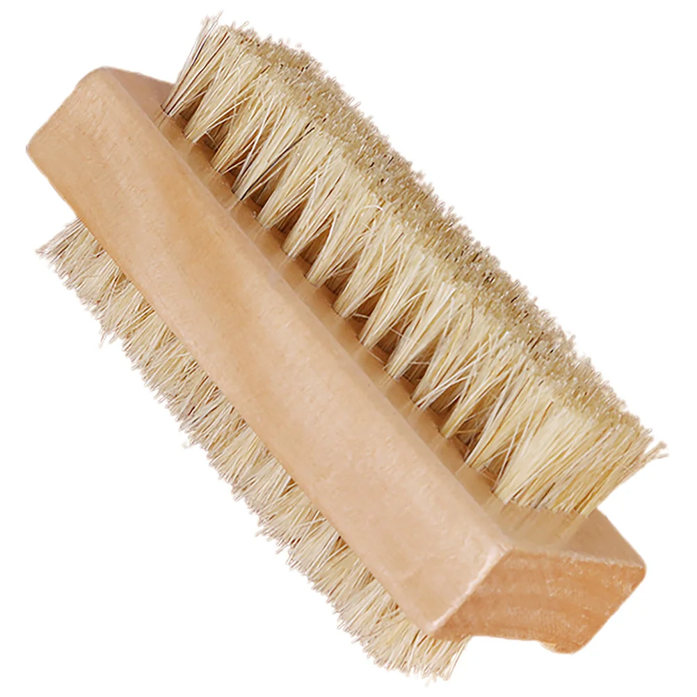 Cepillo de traste de doble cara, herramienta de limpieza de guitarra con mango de madera, cepillo de doble cara para trastes, cuerdas, bajo, instrumento acústico eléctrico