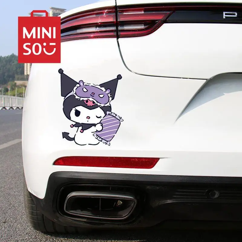 

Kawaii Sanrio Car Body Decoration Film Sticker Kuromi Cartoon Scratch Repair Car Sticker Cute Anime Decorative Car Accessories