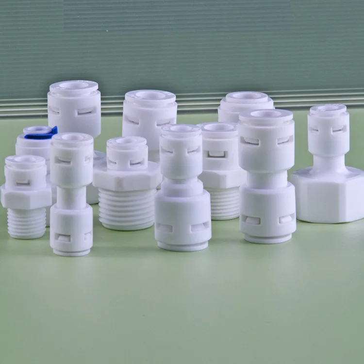 Gerader Schnellanschluss-PE-Rohradapter mit reinem Wasserhahn