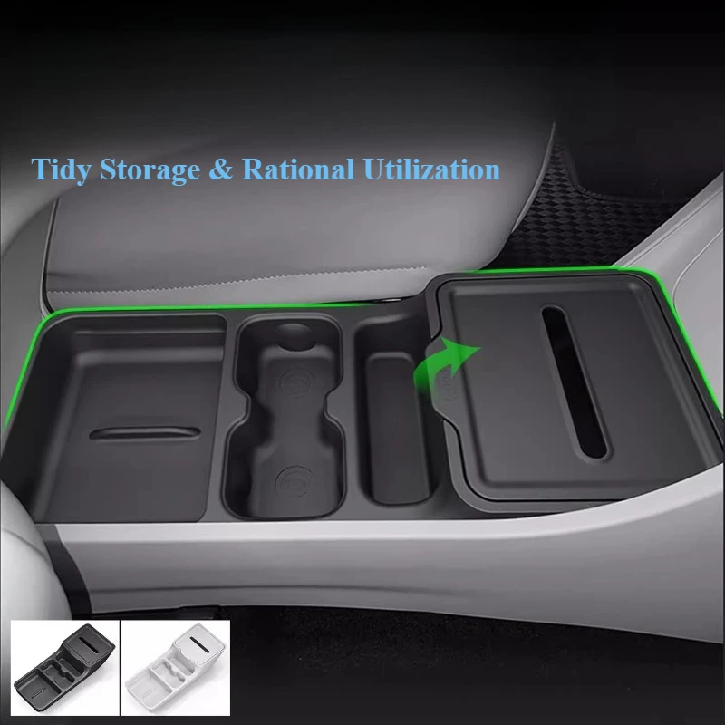 For Geely Xingyuan/EX2 2025-2026 Central Control Storage Box Storage Accessories Water Cup Holder Tissue Box Interio Accessories
