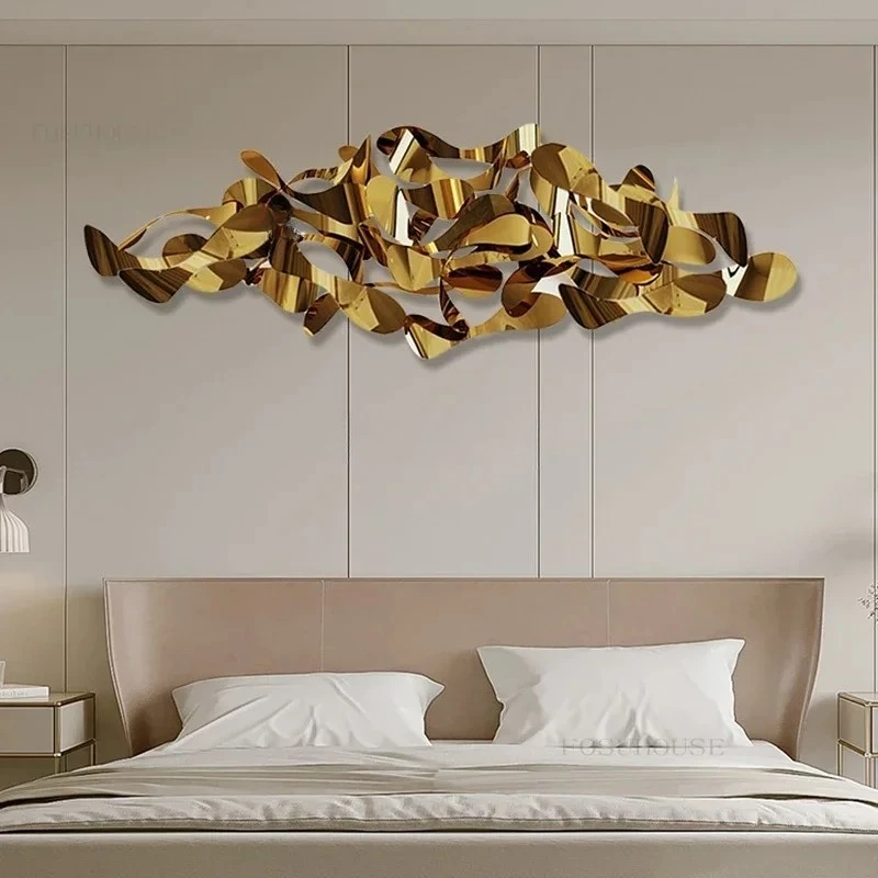 

Креативные подвесные украшения из нержавеющей стали, скандинавские украшения для дома, современный фон для гостиной, металлический настенный декор, минималистичный