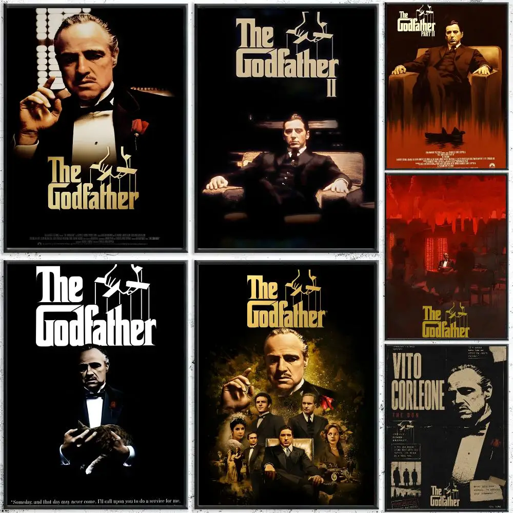 The G-Godfather Classic Movie Poster HD Waterproof Self-Adhesive Wall Art – Multi-Scene Use Top Gift Pick