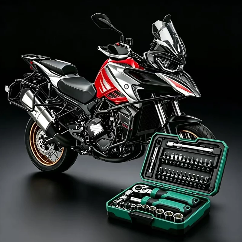 Juego de Llaves de Tubo Portátil de 40 Piezas para Reparación de Motocicletas QJMOTOR SRT 800 X SX SRT 900 SX SRT900 SRT 900 800 700 650 550