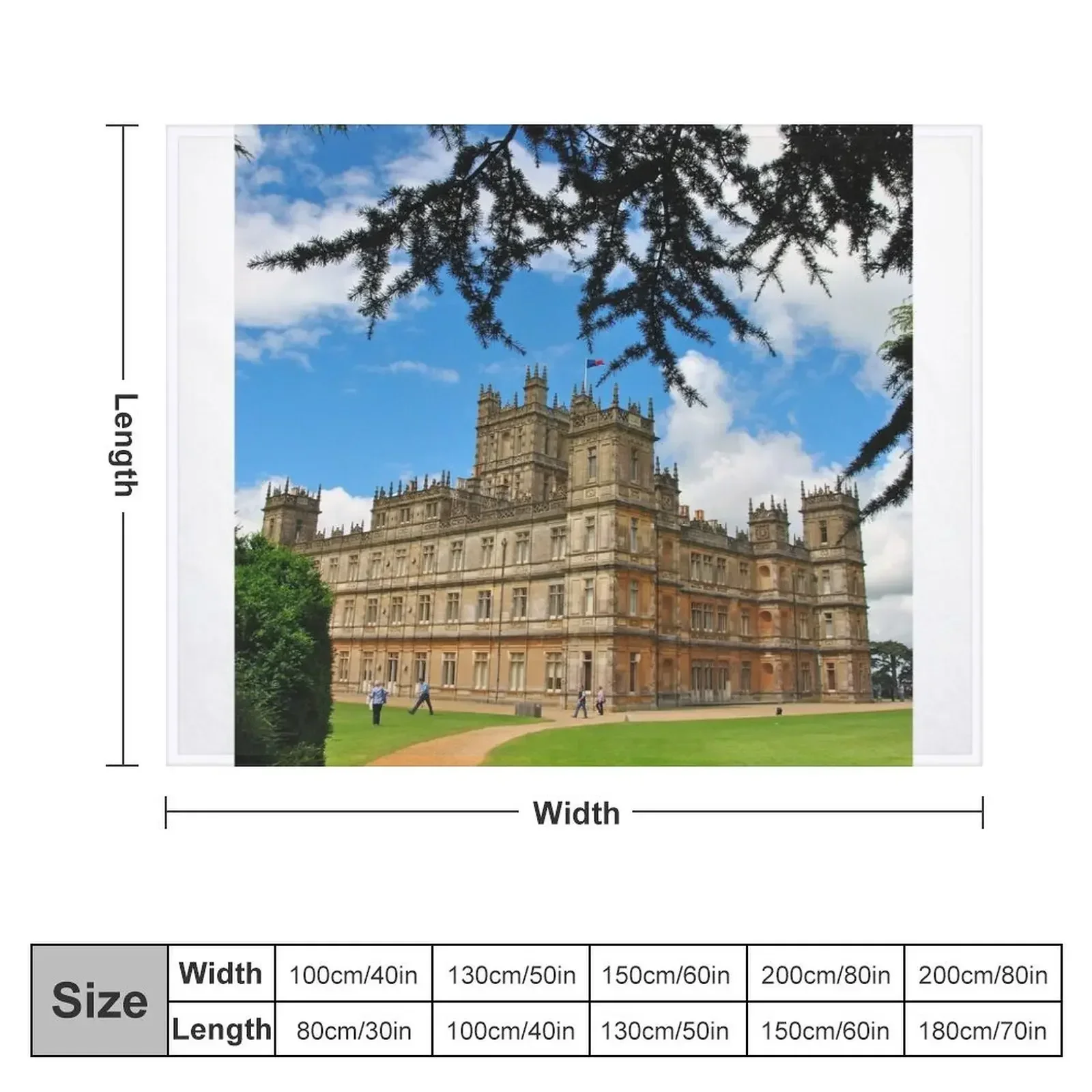 Highclere Castle Downton Abbey England UK Throw Blanket for babies Sleeping Bag Blankets