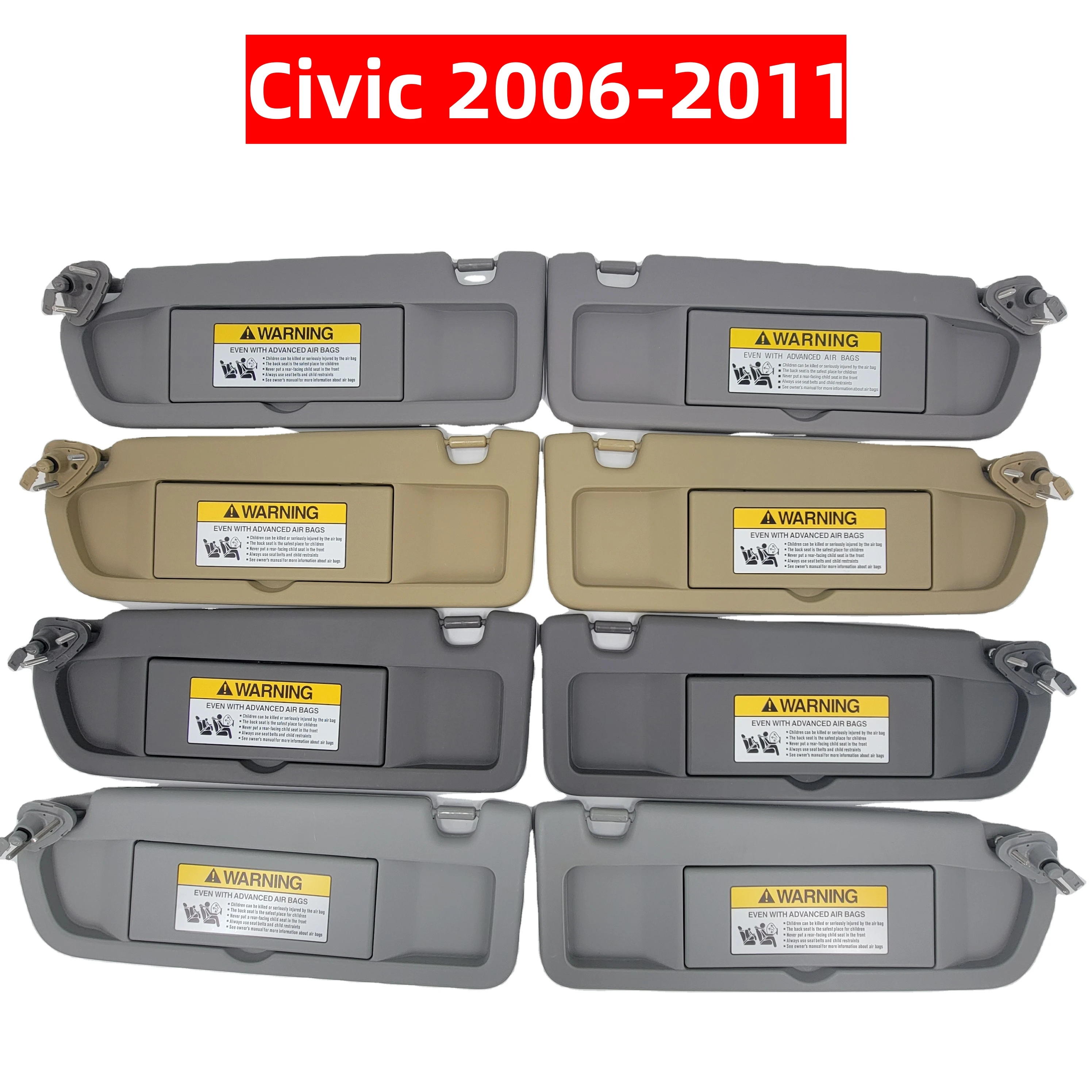 

Car Sun Visor Fit Honda Civic 2006 2007 2008 2009 2010 2011 Left Driver Right Passenger Side Replaces 83280-SNA-A01ZC Sunshade