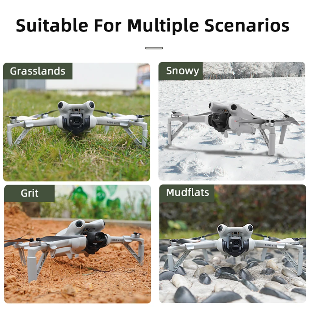 Split Landing Gear Extension Leg Brackets Landing Gear Leg Drone Accessories Height Extender Protector For DJI Mini 4 Pro