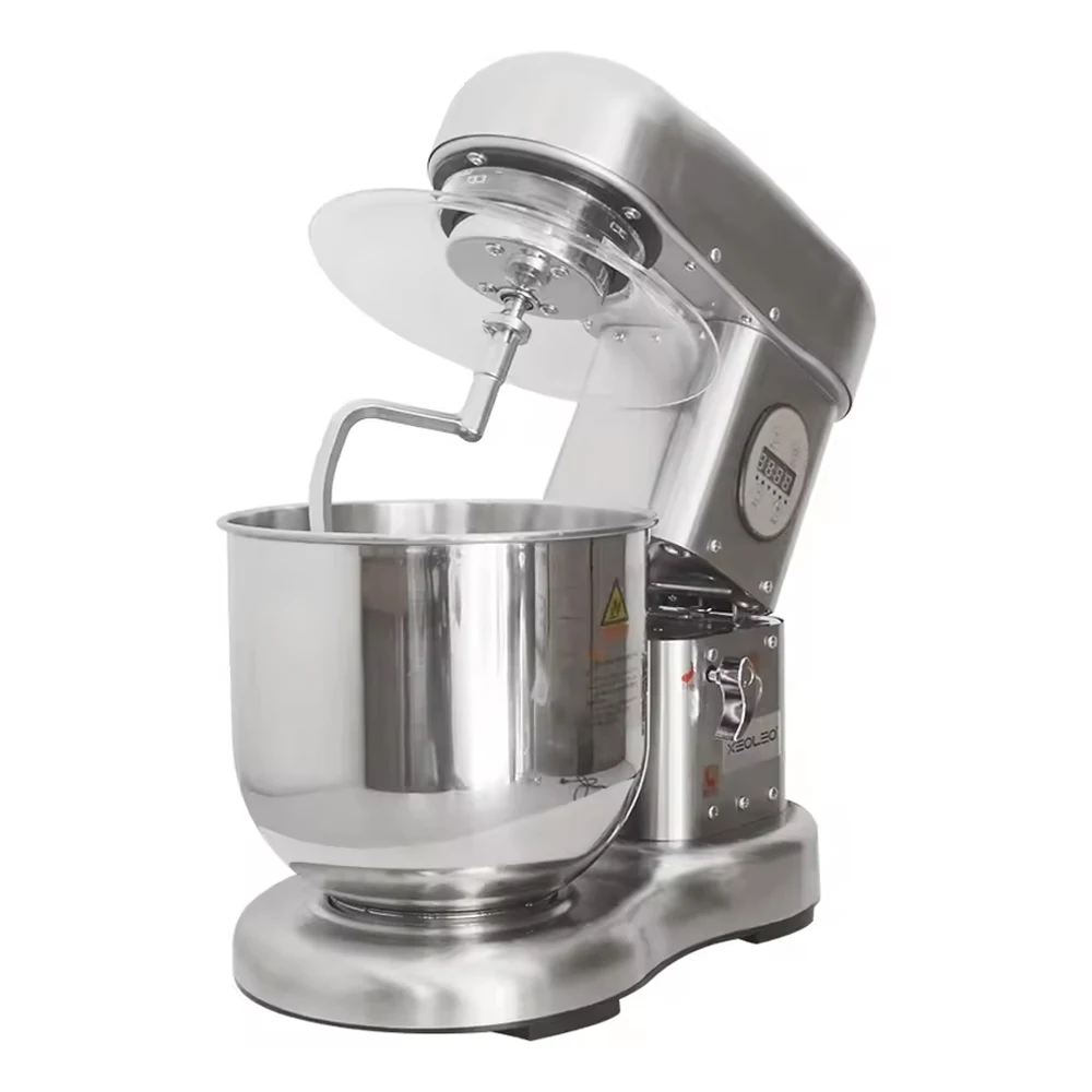 

XEOLEO Commercial 7L Planetary Mixer 500W Electric Stand Dough Blenders Cake Chef Egg Beater Machine With Stainless Steel Bowl