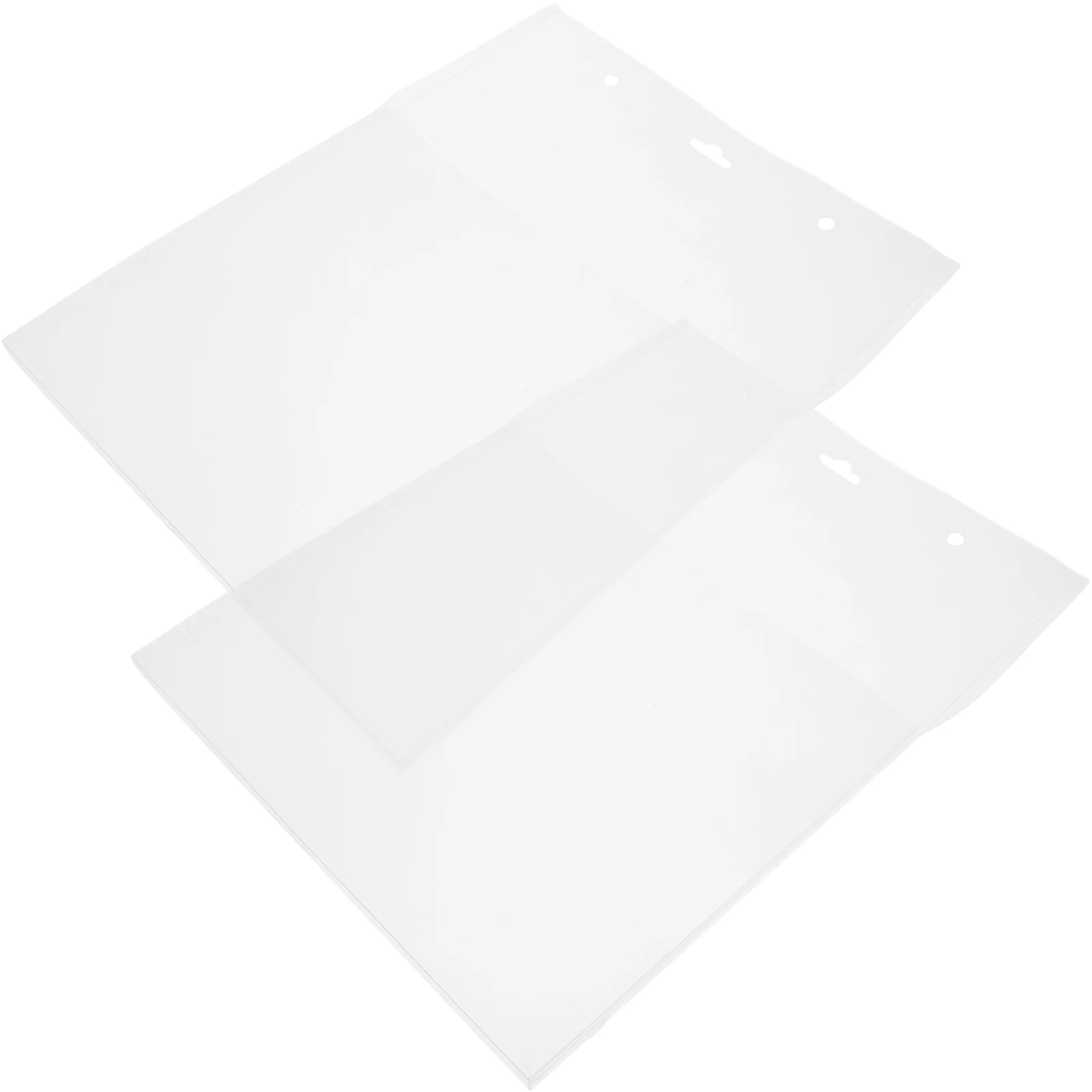 

2pcs Hanging File Organizer Storage Folder Holder Transparent Office Document Bag Space Saving Light Easy Install Large