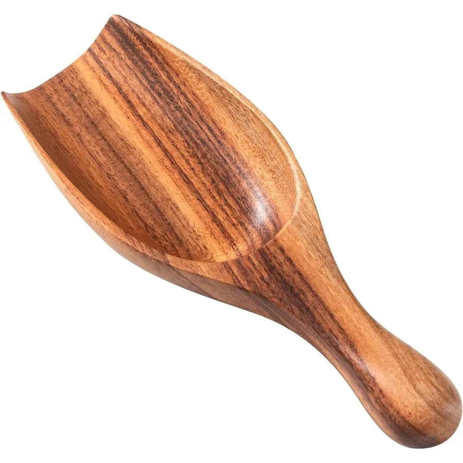 

Wooden Coffee Scoop 6.3 Ih Large Ground Coffee Scoop Acacia Wood Wooden Scoop Coffee Spoons for Jars Canisters Bath Salts Tea S
