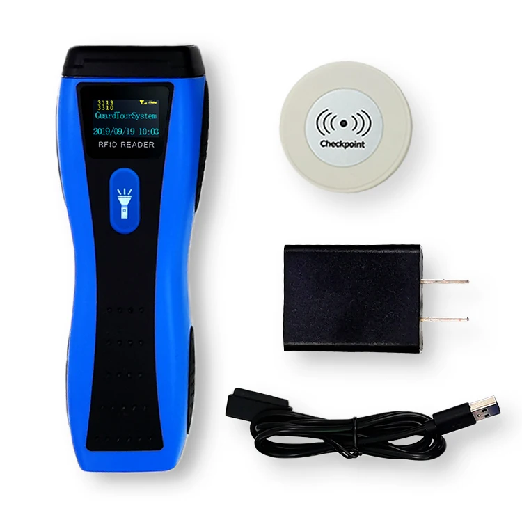 Database Server Software Waterproof Security Stick Guard Tour Patrol System With Flashlight