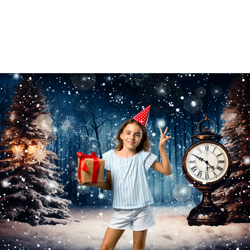 Bonvvie Christmas Backdrop for Photography Winter Window Gift Fireplace Kids Family Party Portrait Backgrounds for Photo Studio