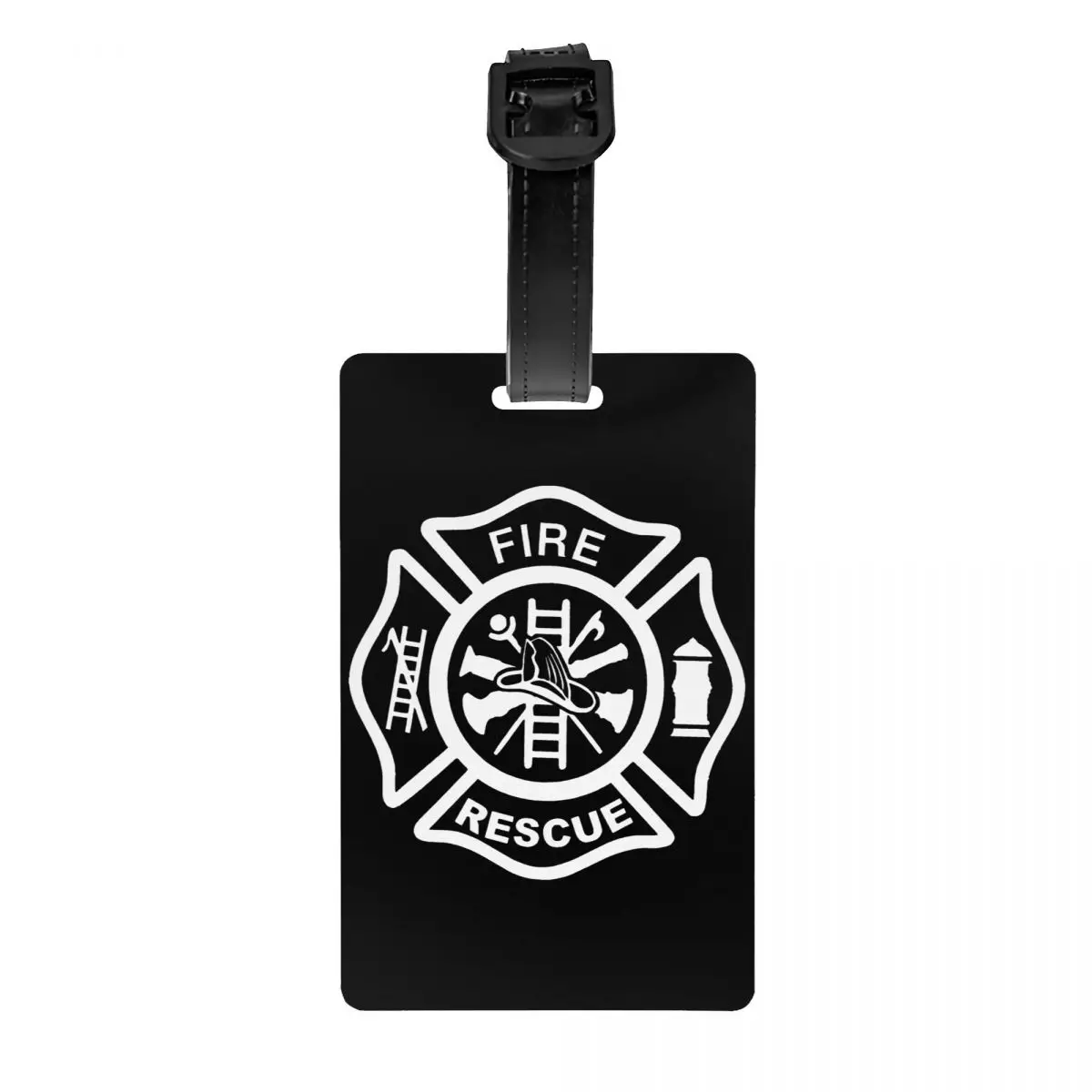 Custom Fire Rescue Firefighter Luggage Tag Custom Baggage Tags Privacy Cover Name ID Card