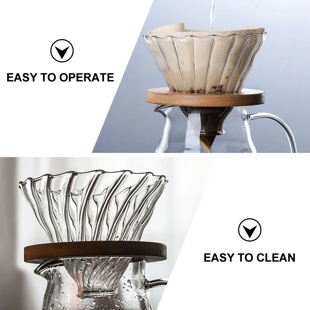 

1 Set Household Dripper Pour-Over Cup Eco-Friendly Durable Reusable Easy Clean Practical Filter Container Home Coffee Funnel