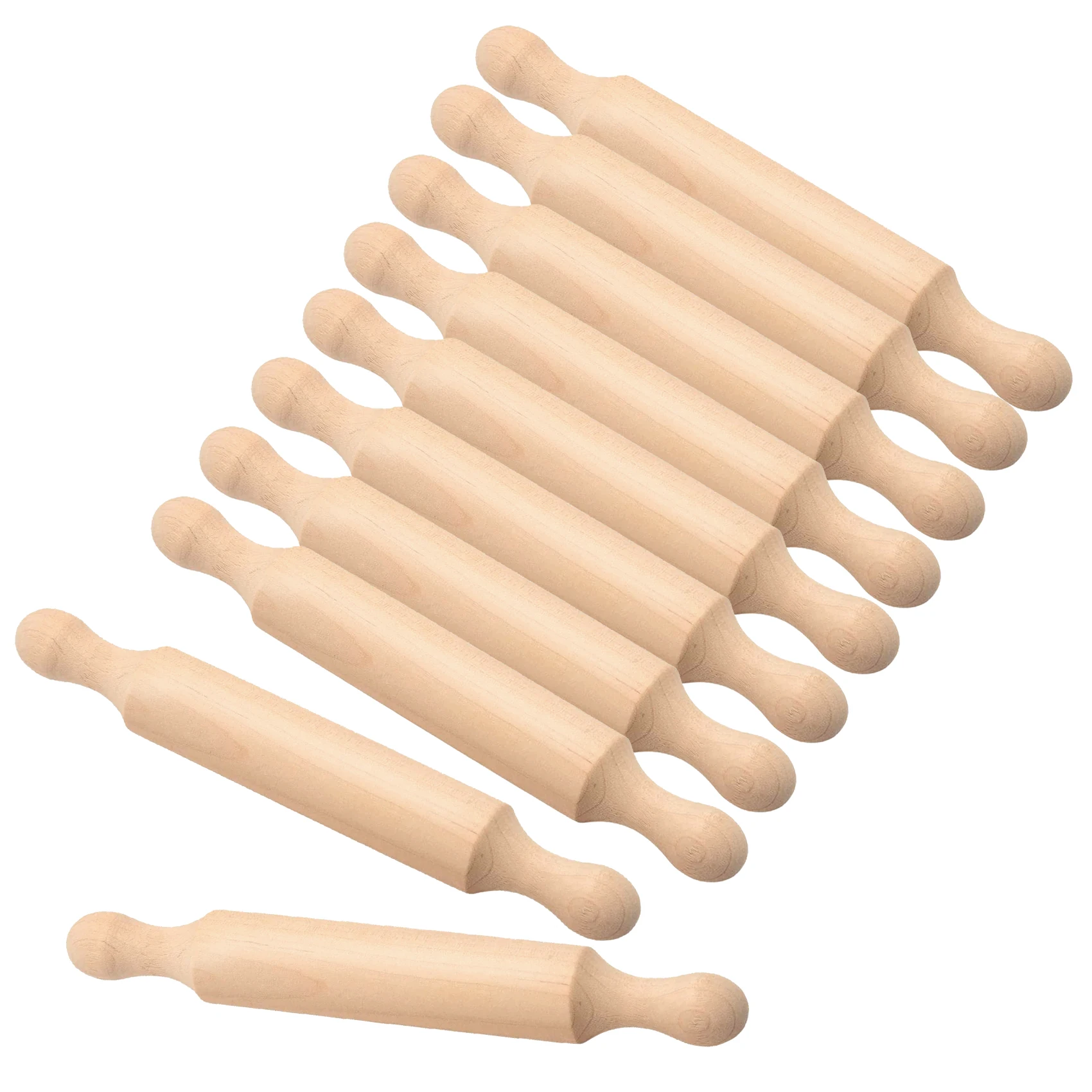 Mini rodillo de madera para hornear, 6 pulgadas de largo, cocina, rodillo de masa de madera pequeño para niños, Pasta Fondant