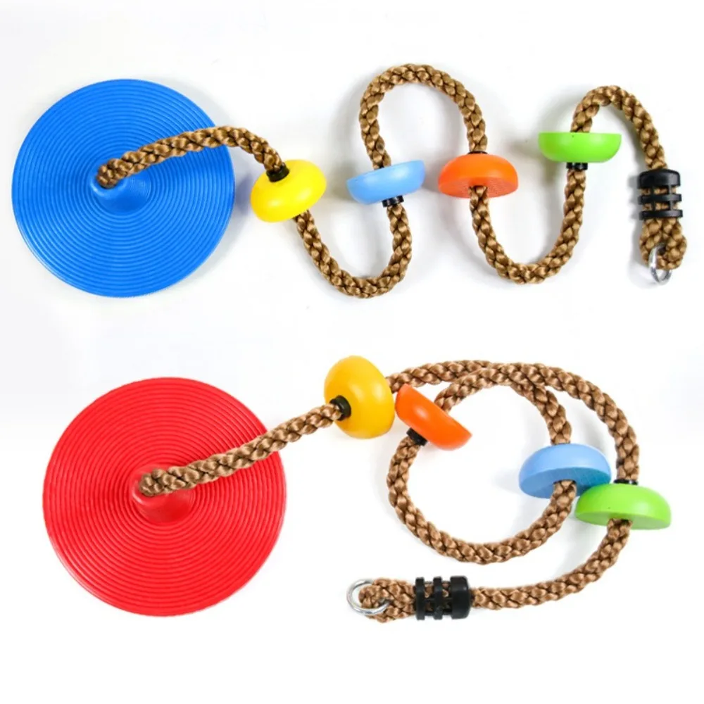 Nieuwe Heavy Duty Klimtouw Schommels Plastic Schijf met Ophangriem Disc Boom Schommelstoel Creatieve Speelgoedschommels voor Kinderen
