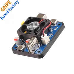 Módulo de fuente de alimentación inductiva Raspberry Pi 5 PD, salidas duales de 5V5A, entrada de amplio voltaje Compatible con entrada PD Compatible con Jetson