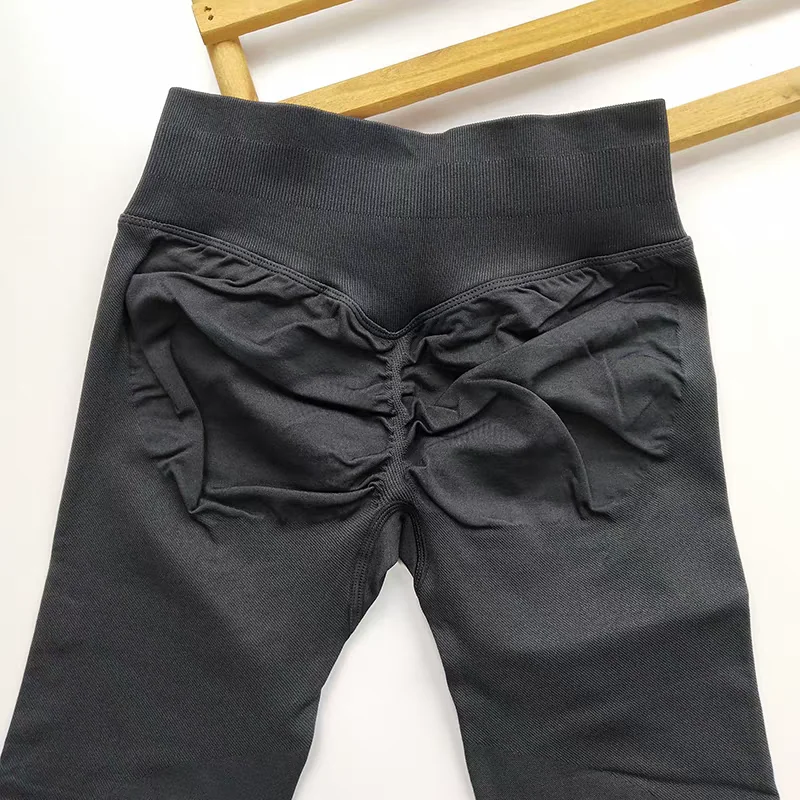 Nahtlose Damen-Gym-Leggings mit hoher Taille, Push-Up-Yoga-Sportleggings, hochelastische Fitness-Laufhosen, Hüftlift-Gymwear – Detail 31