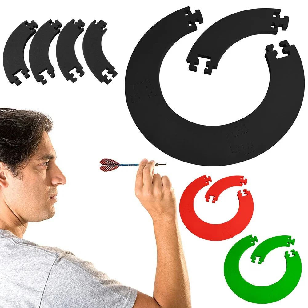 

EVA Dartboard Surround Jigsaw Ring Design Dart Board Ring Removable Splicing Dart Board Wall Protector for Dart Lovers