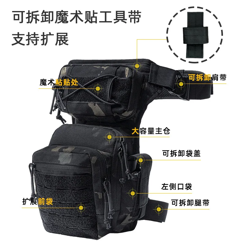 Highly Durable 1000D Nylon Laser Cut Waist Pack for Outdoor Sports Like Cycling and Motorcycling 힙색 Waist Bag Men Belt Bags Sac